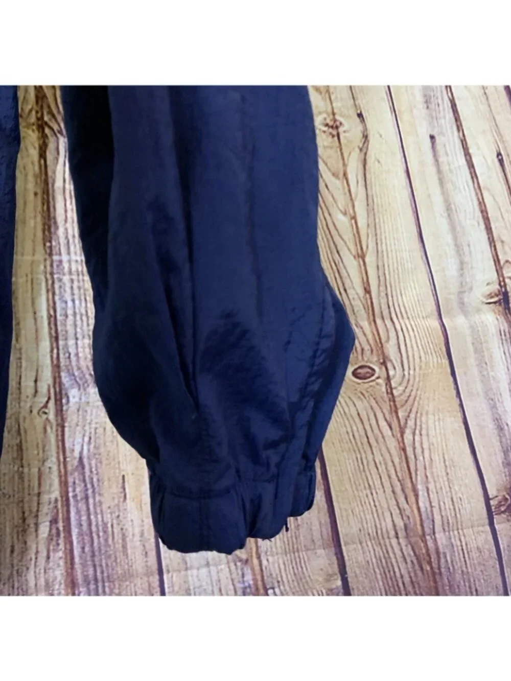 Nike Navy Jogger Nylon Windbreaker Elastic Waist Pants